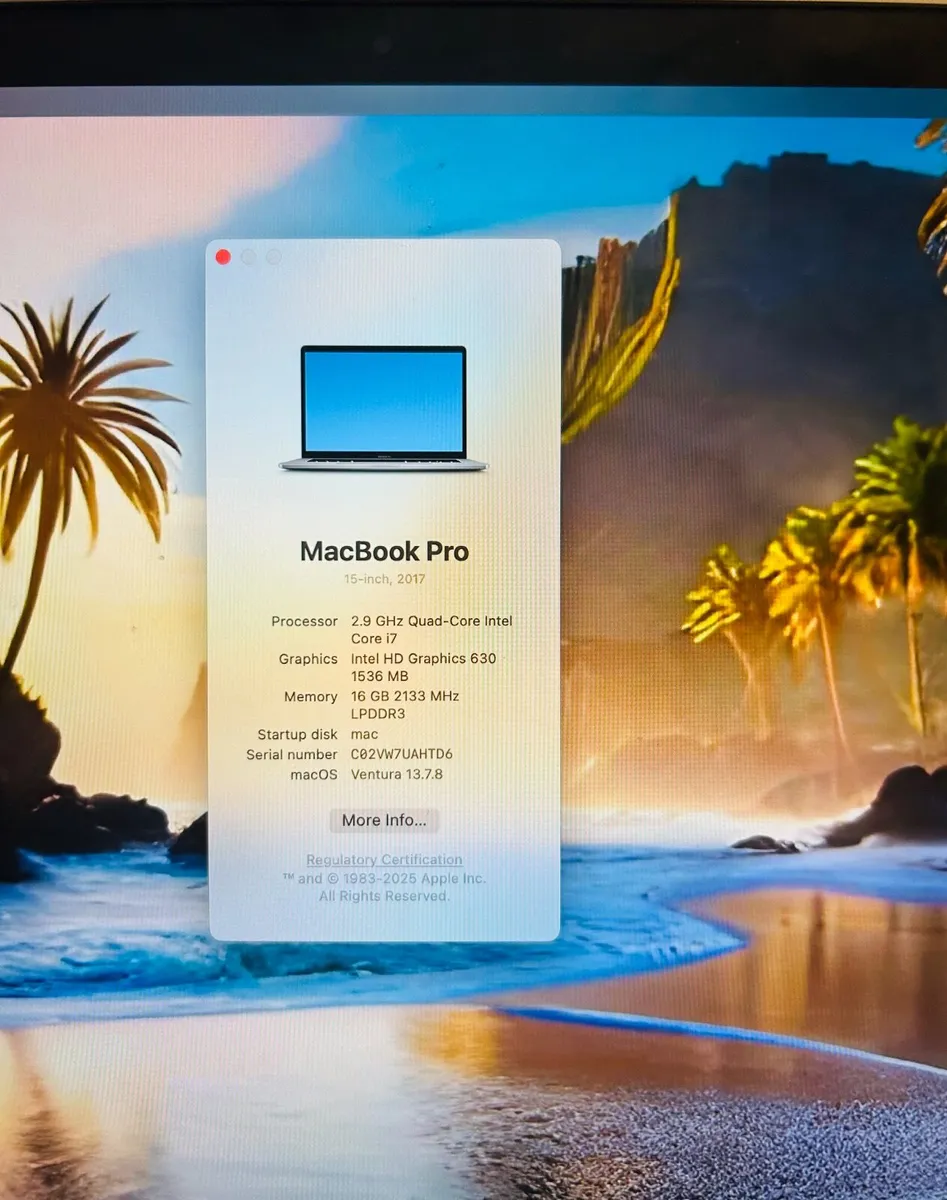 Apple MacBook Pro 15”(Touch/2017) - Image 3