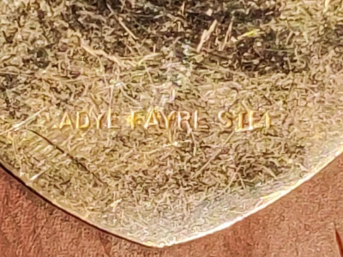 LADY FAYRE RARE, Real Silver Huge Vintage Brooch ! - Image 2