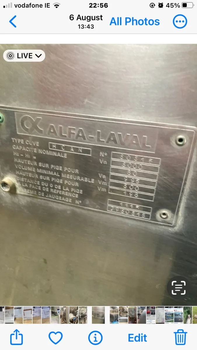 Stainless steel tank - Image 1