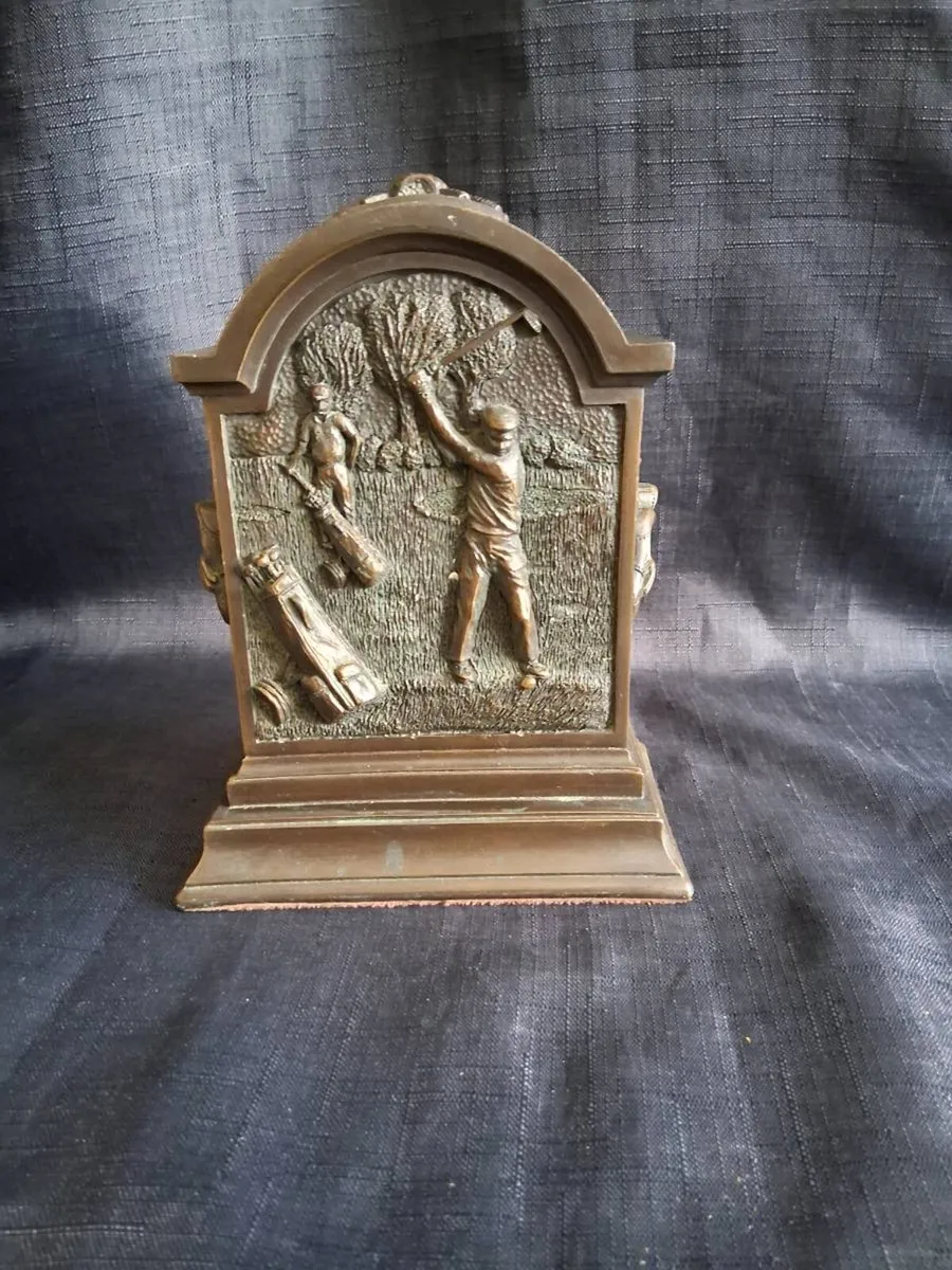 Genesis Bronze Golf Theme Clock - Image 2