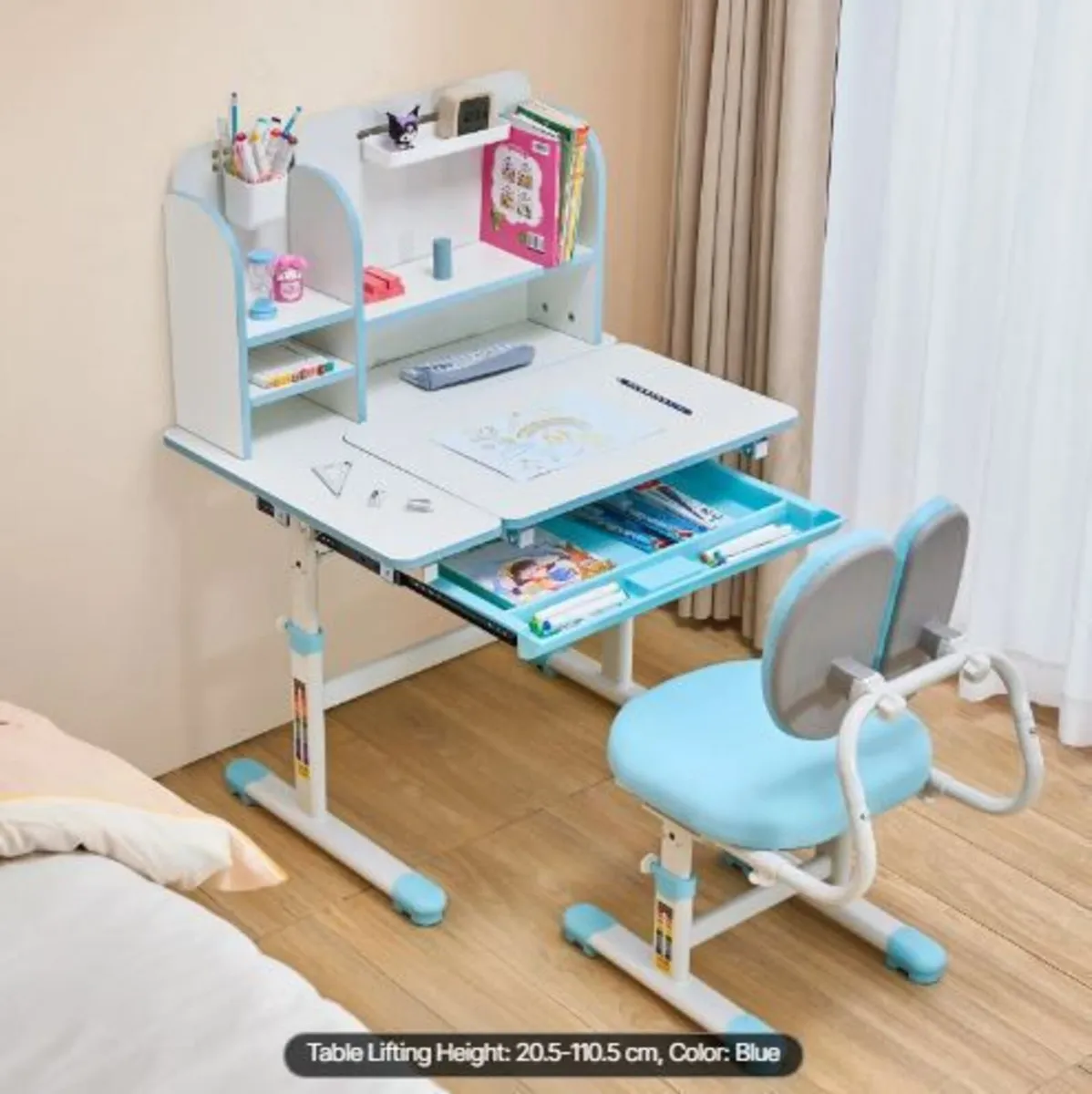 Kids Study Chair and Desk Set - Image 1