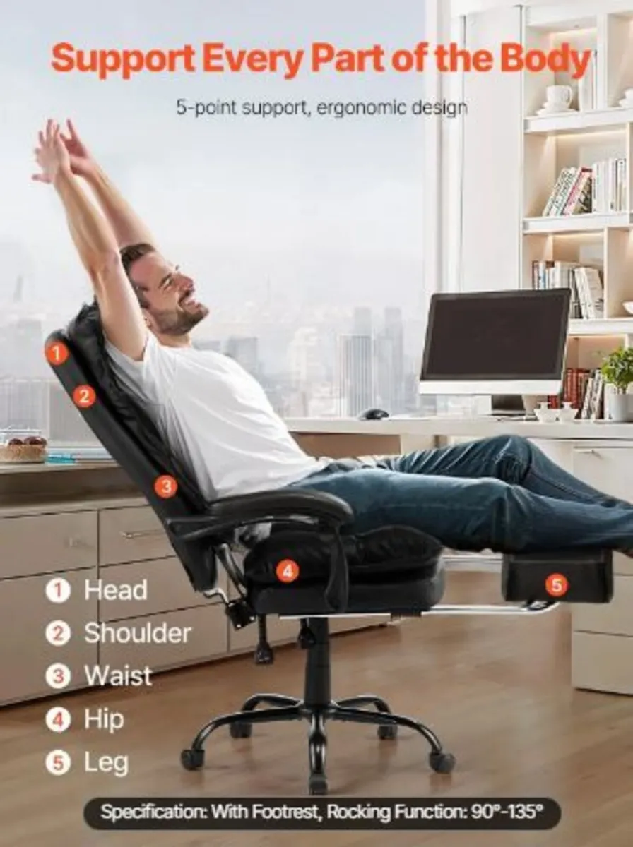 Executive Office Chair, High Back - Image 2