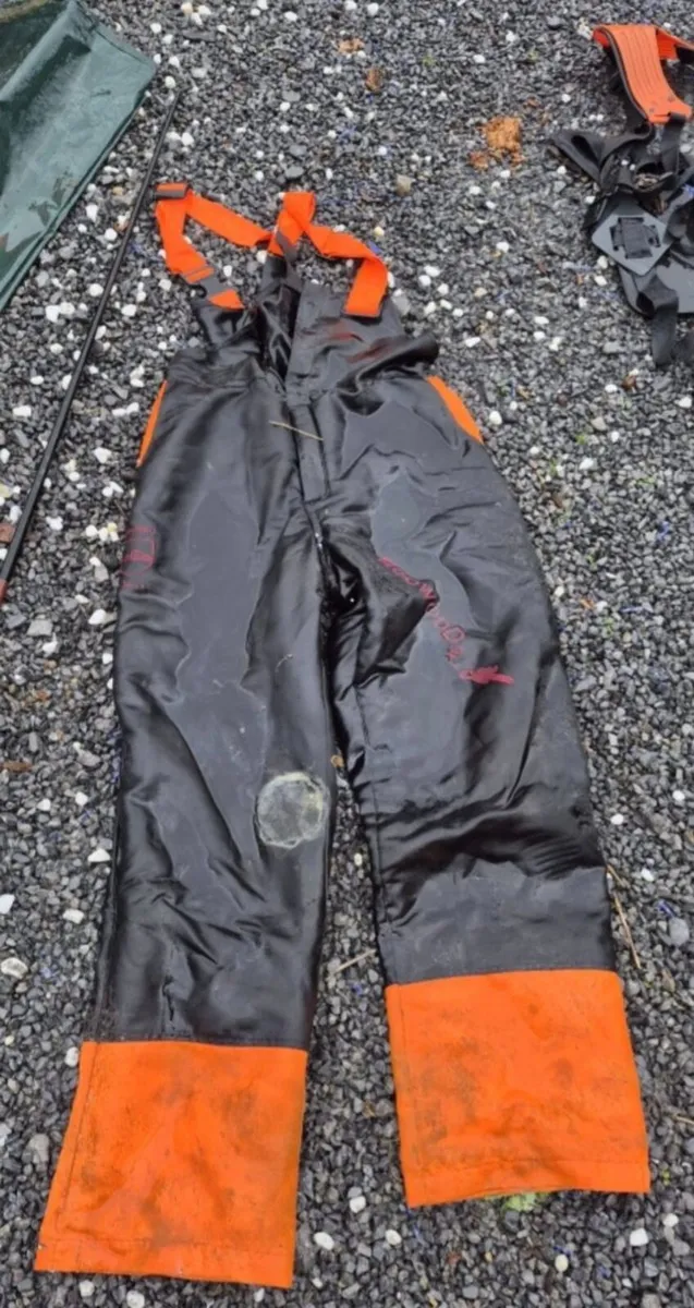 Heavy-Duty Waterproof Overtrousers / Bib & Brace - Image 1