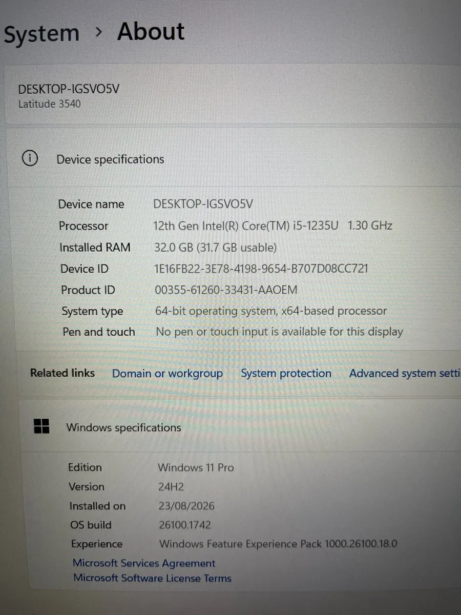 Dell Laptop with 32gb ram 512 ssd Windows 11 - Image 3