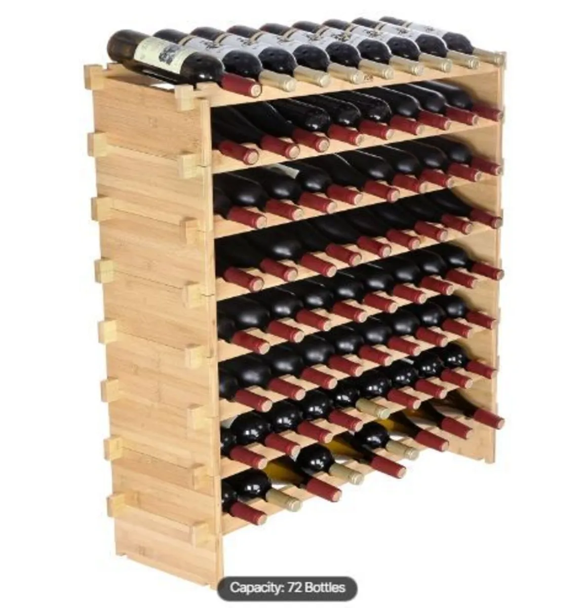 72 Bottle Stackable Modular Wine Rack - Image 3