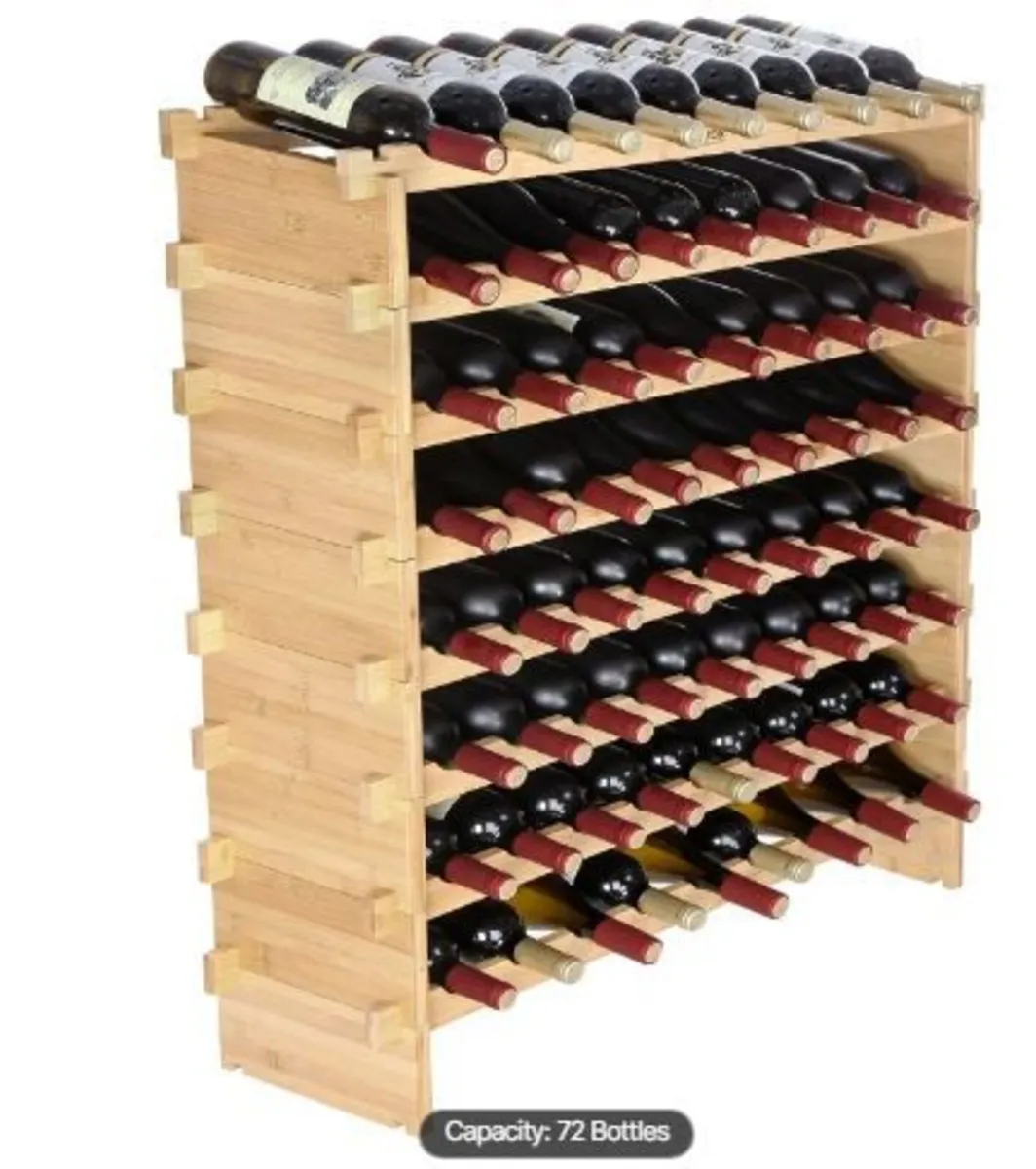 72 Bottle Stackable Modular Wine Rack - Image 4