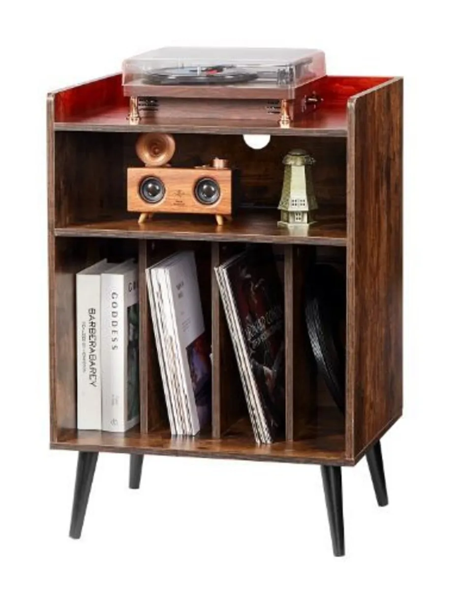 Record Player Stand with LED Light - Image 3