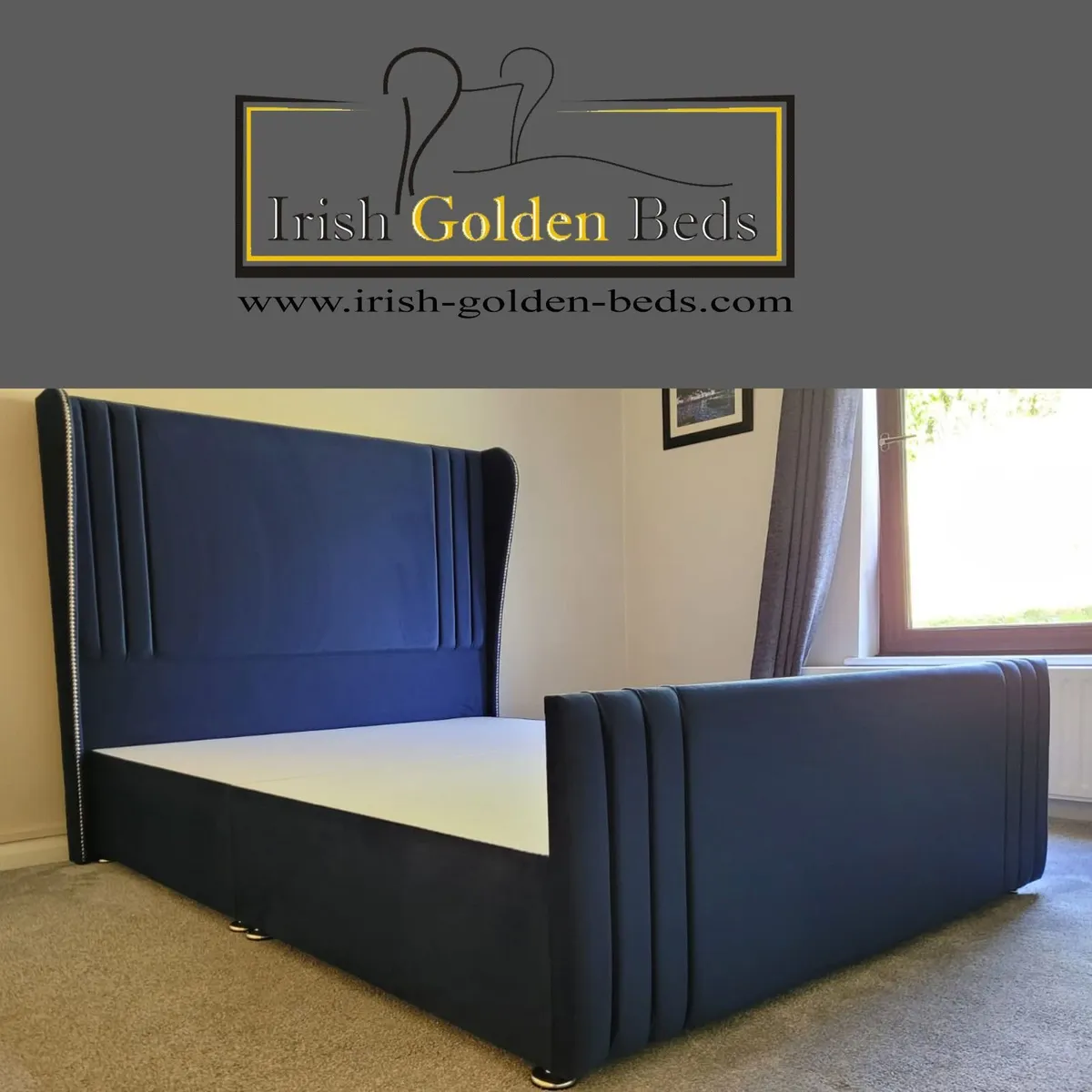 bed frame and headboard, free delivery - Image 1