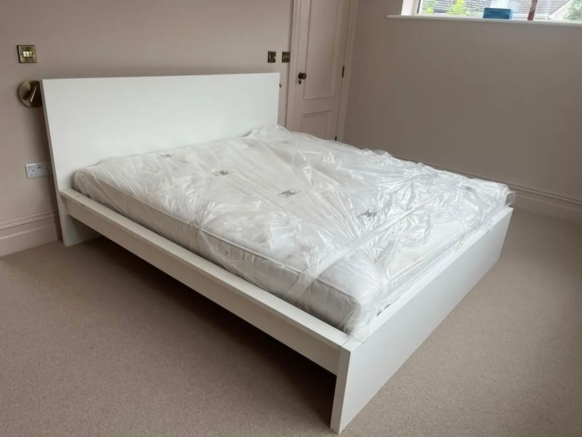 Super king ikea bed and mattress - Image 2