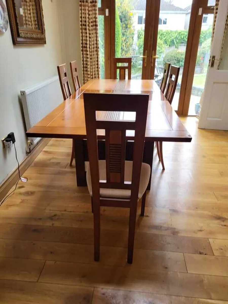 Dining Room Table and Six Chairs - Image 3