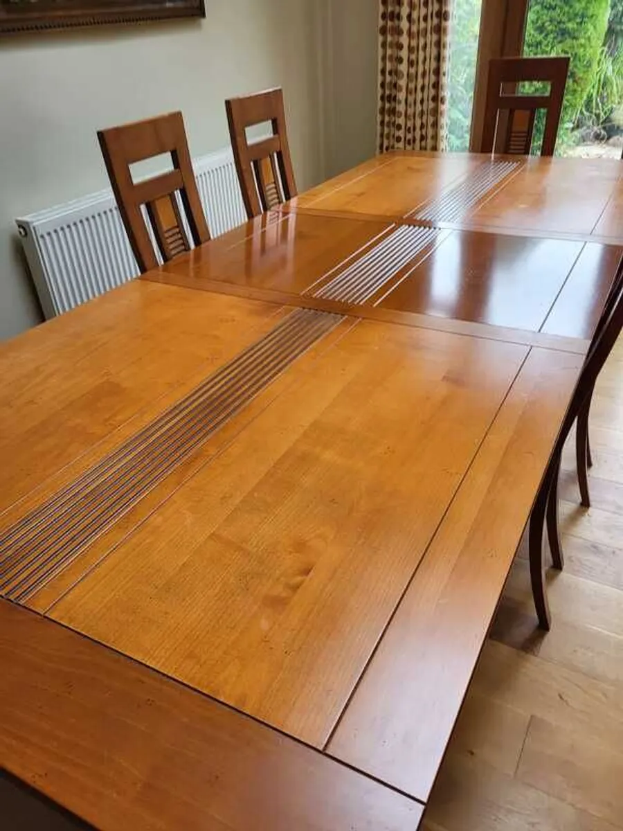 Dining Room Table and Six Chairs - Image 1