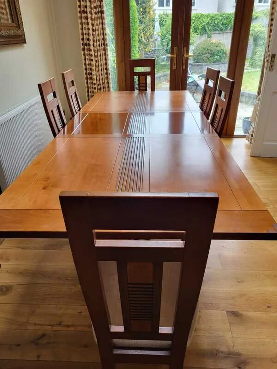 Dining Room Table and Six Chairs - Image 2
