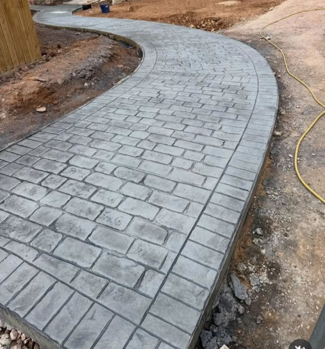 Concrete imprinted