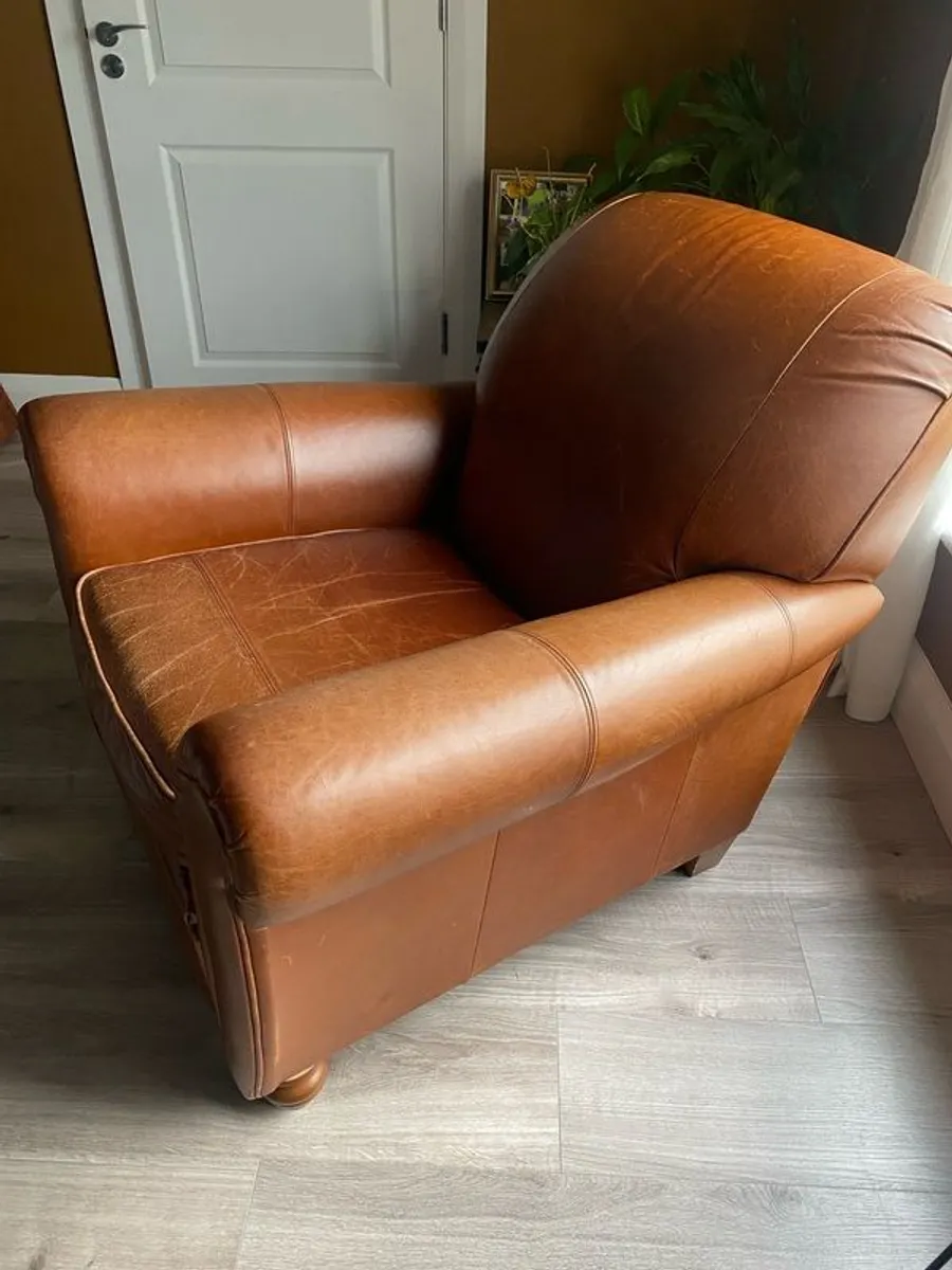 M&S Leather Reclining armchair - Image 3
