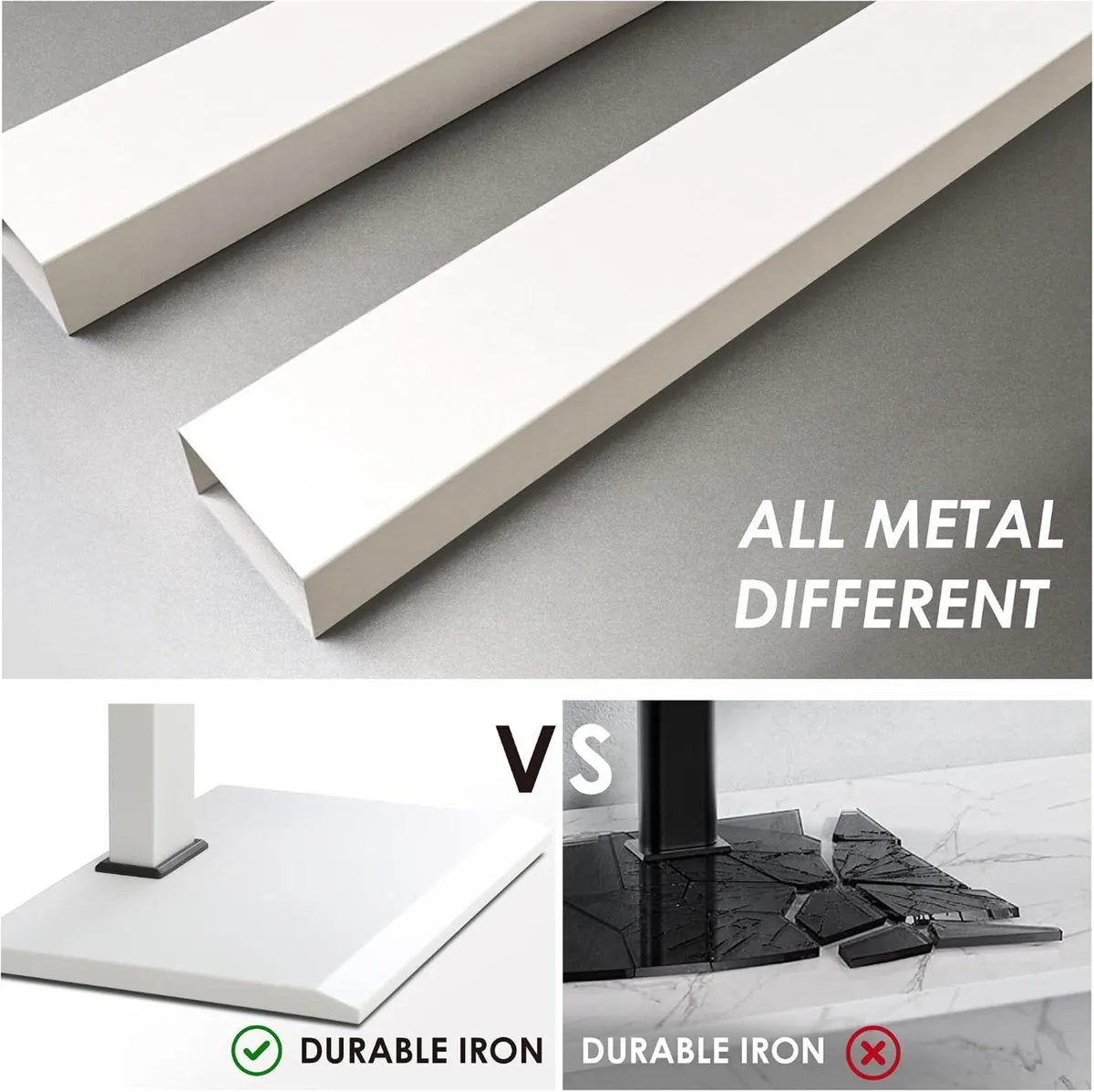 TV Floor Stand with Iron Base for 32-75 - Image 4