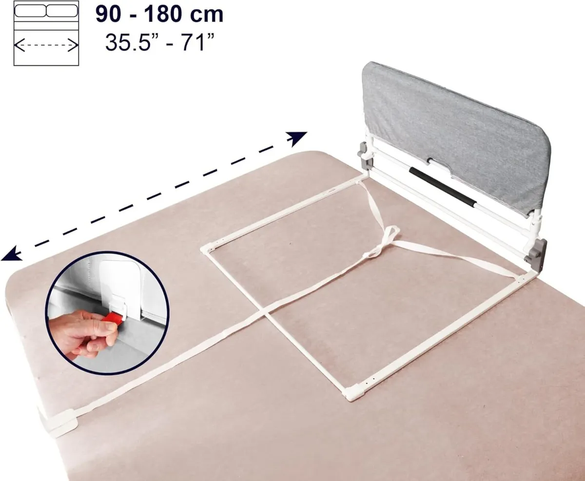 Bed Rail for Elderly Adults Foldable Safety Guard - Image 4