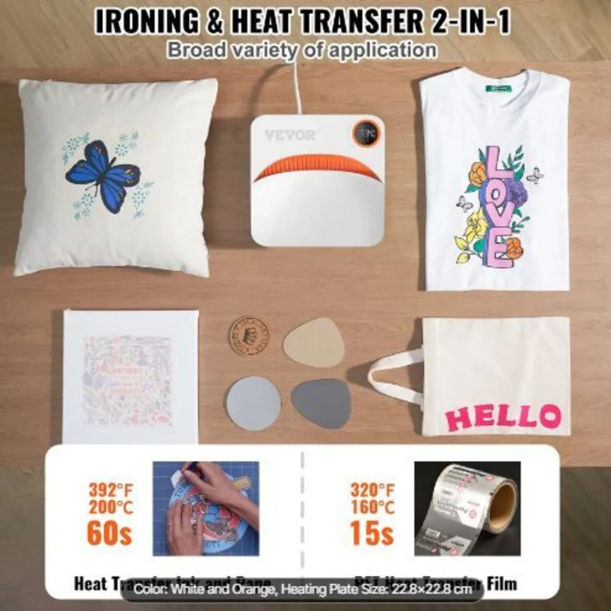 Heat Press 9 x 9 in Portable Easy Press - Image 2