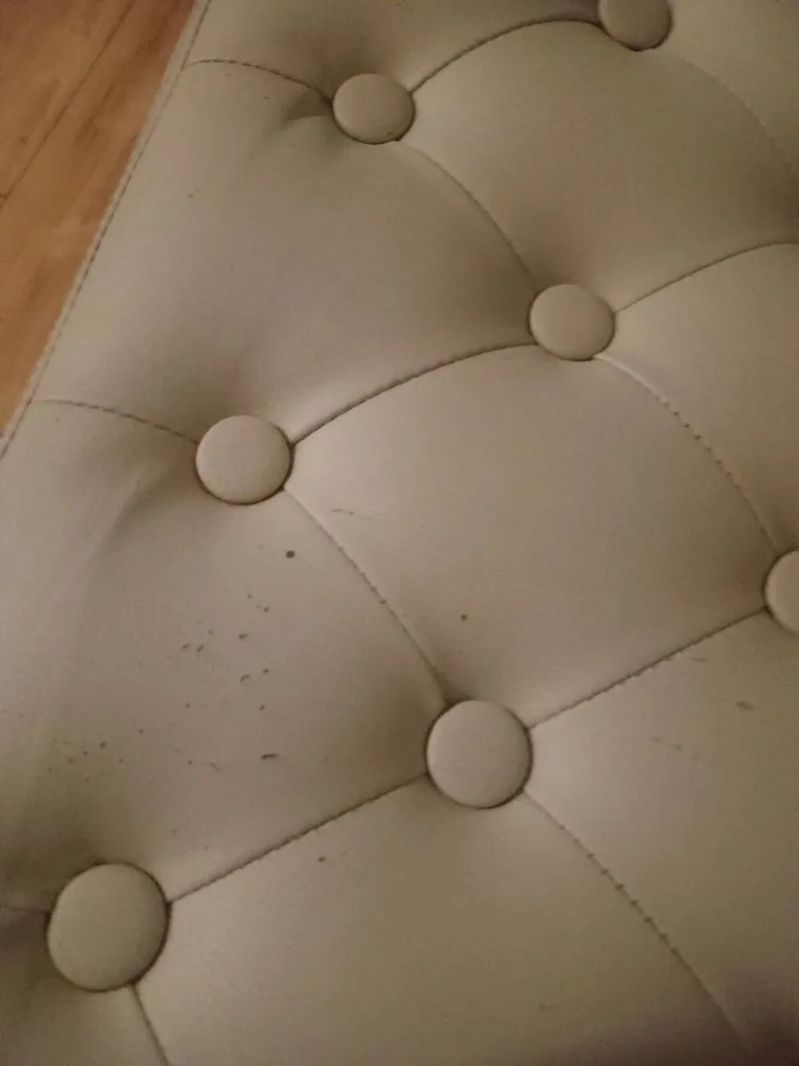 Two cream counter chairs - Image 2