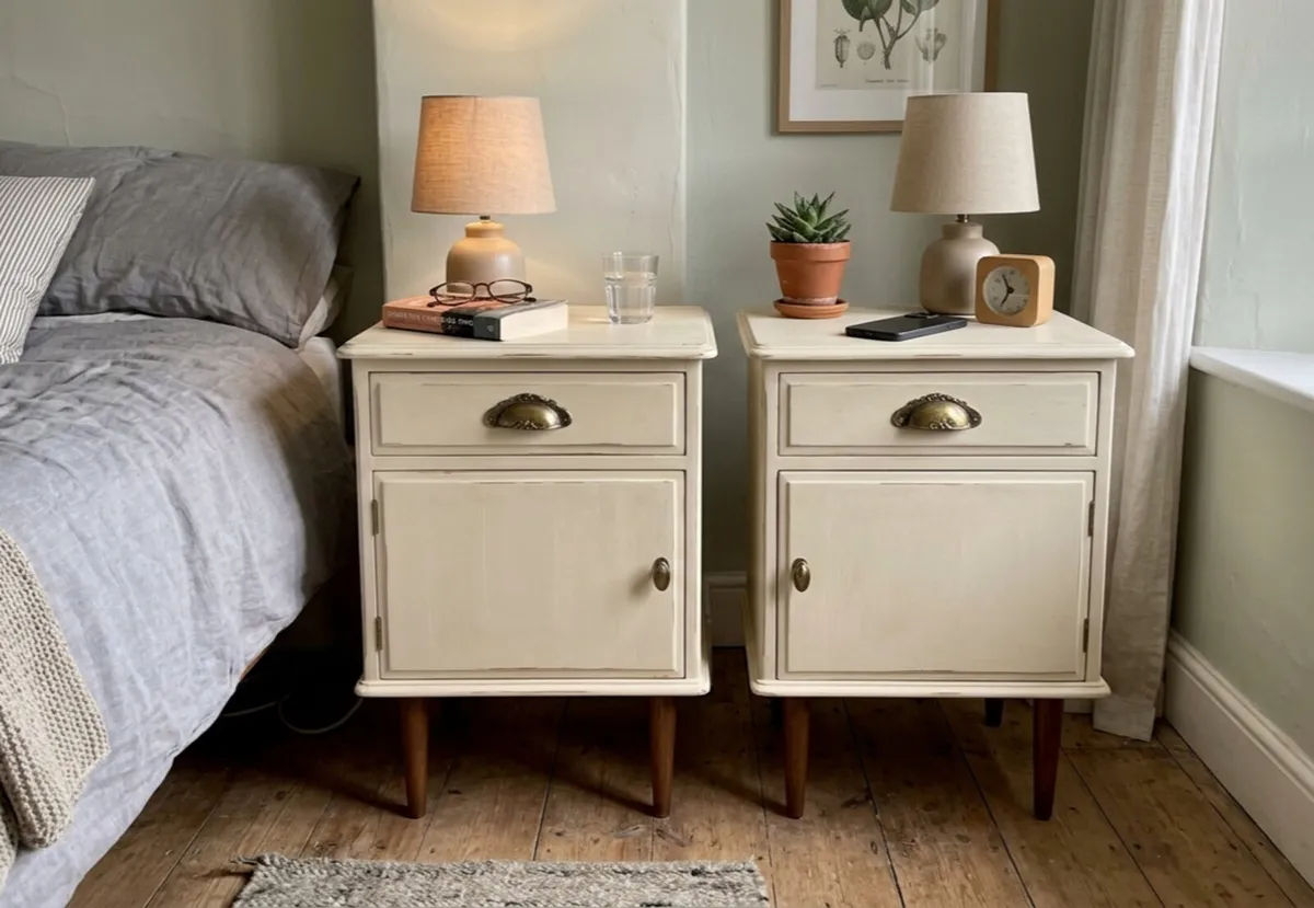 Two Bedside Lockers (Pair) - Image 1