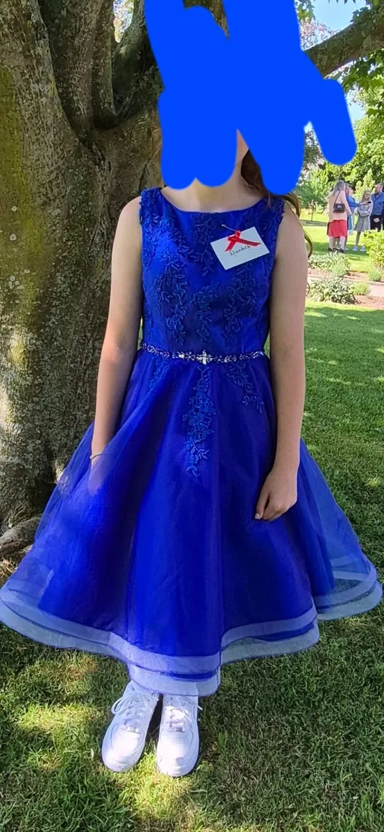 Royal Blue confirmation dress - Image 2
