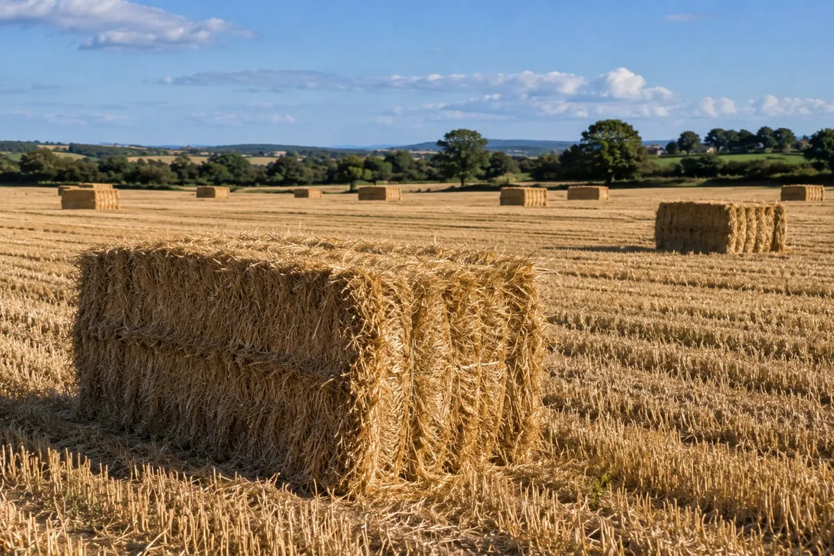 Straw for sale round and large bails