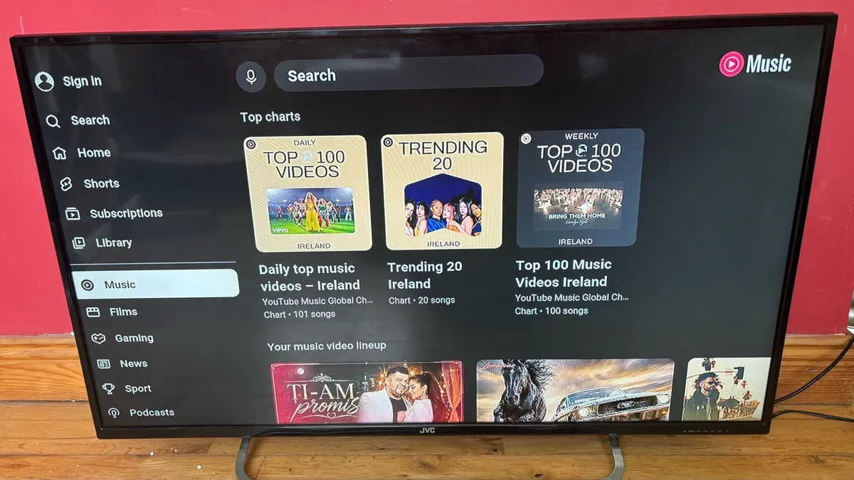 42” JVC TV with NowTV smart stick - Image 4