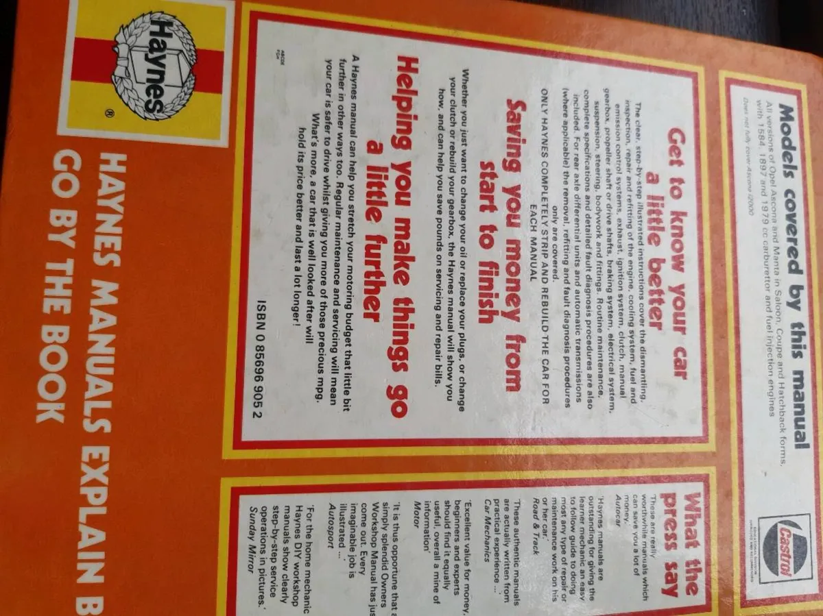 Opel Workshop Manual - Image 2