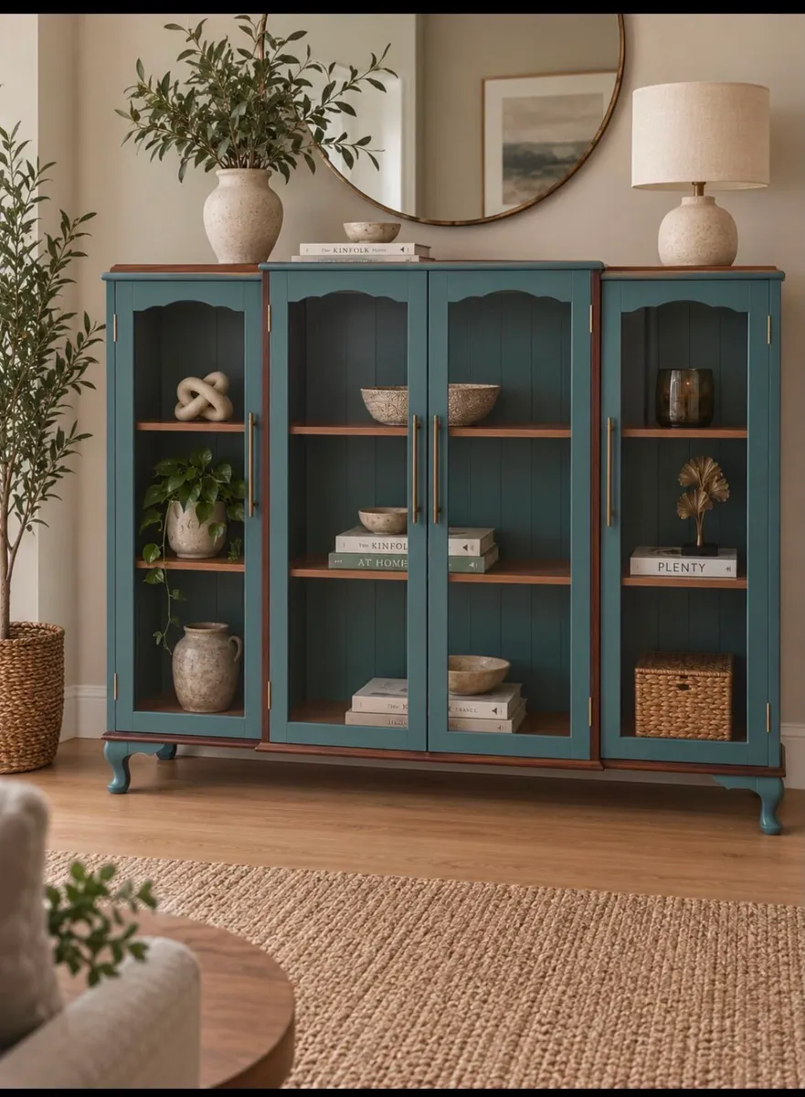 Glass display cabinet / sideboard - Image 1