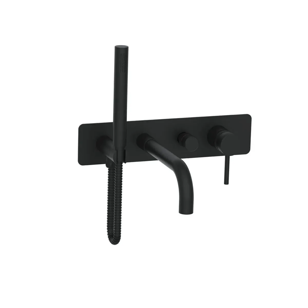 Exclusiv Wall Mounted Bath Tap - Black - Image 2