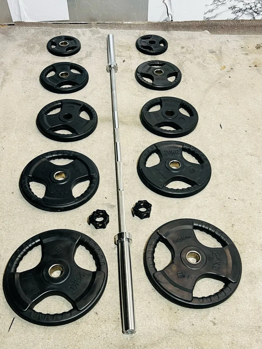 170KG OLYMPIC BARBELL WEIGHTS SET - Image 1