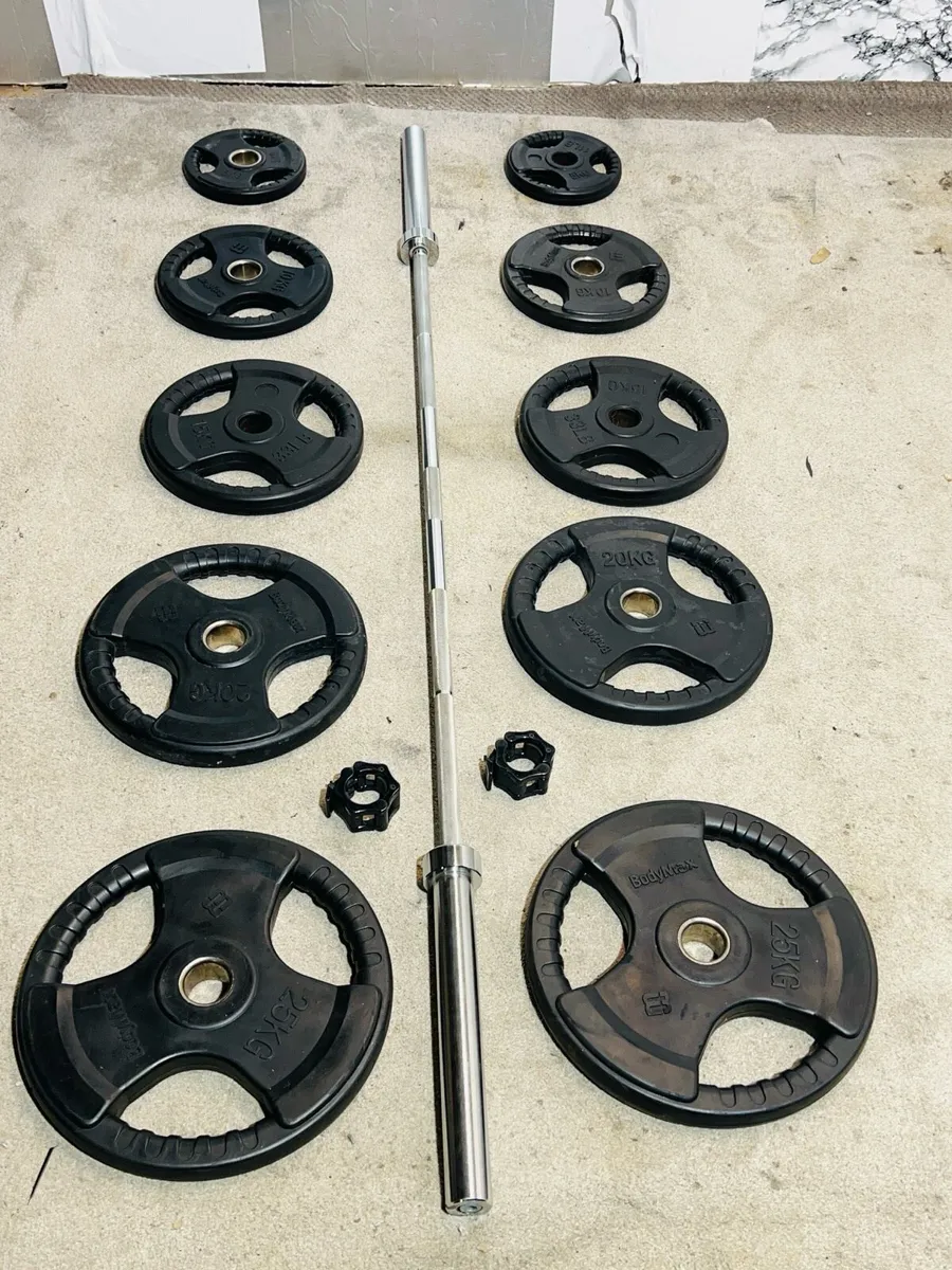 170KG OLYMPIC BARBELL WEIGHTS SET - Image 2