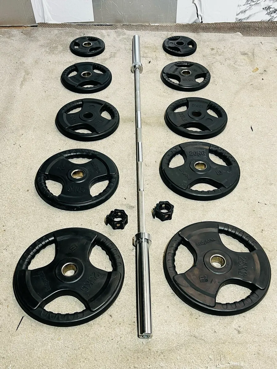 170KG OLYMPIC BARBELL WEIGHTS SET - Image 3