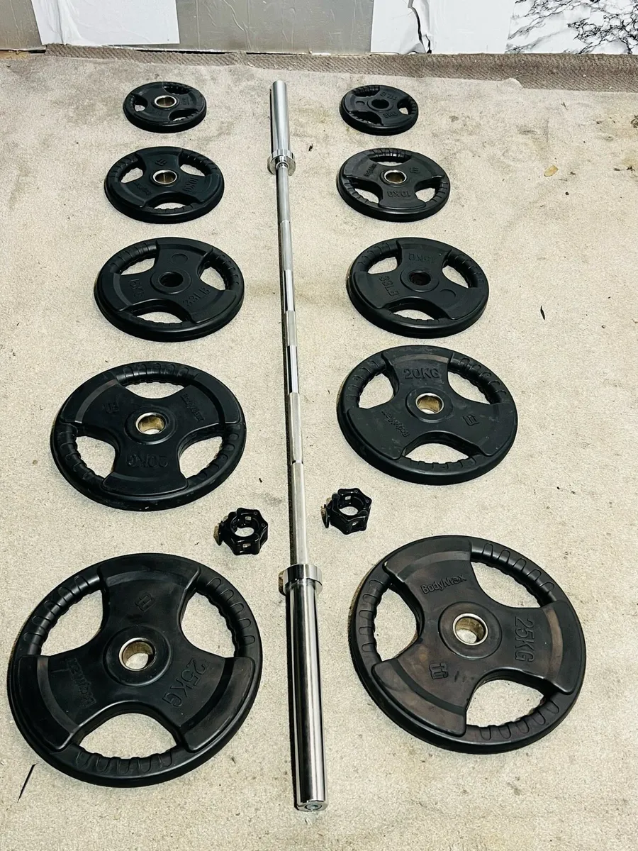 170KG OLYMPIC BARBELL WEIGHTS SET - Image 4