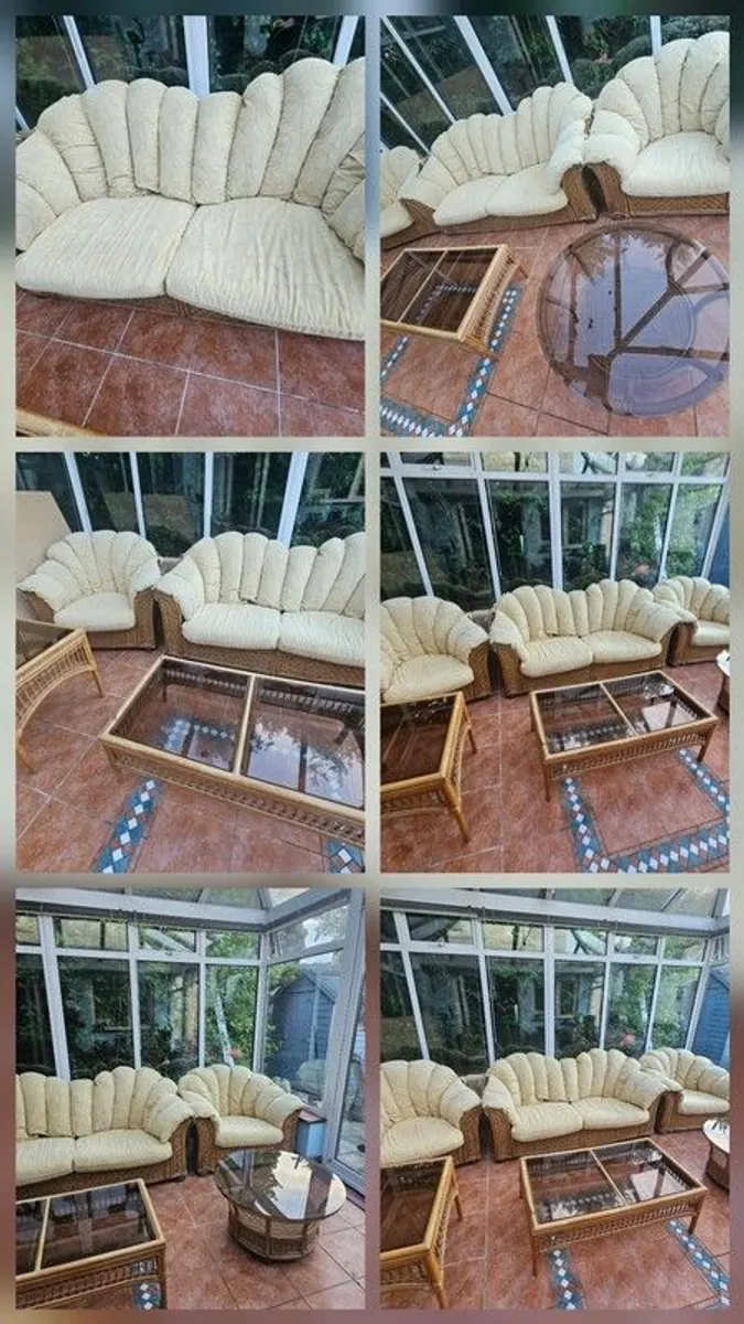 9 piece Conservatory/Sunroom Furniture set - Image 1