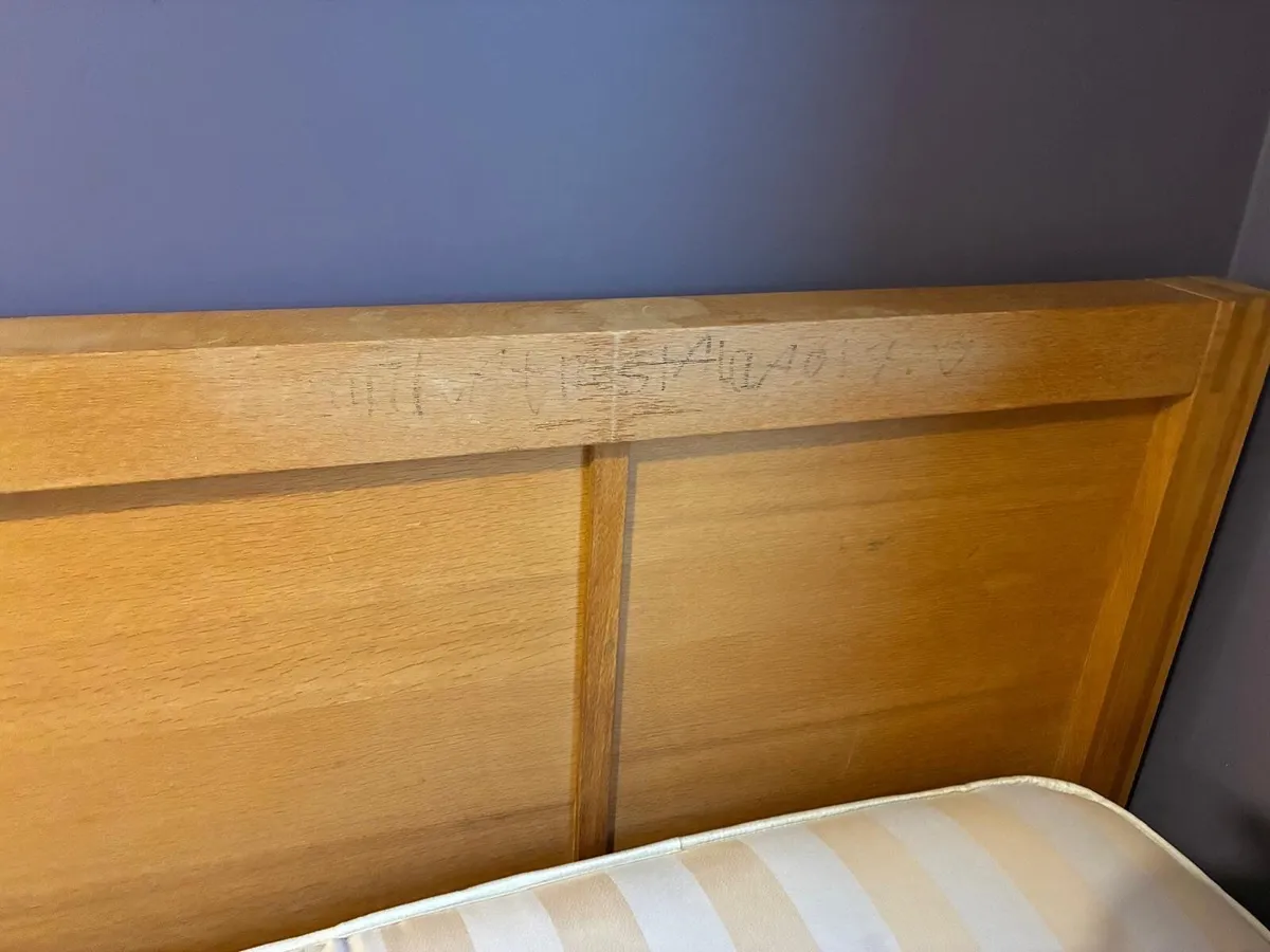 King  mattress and bed frame - Image 2