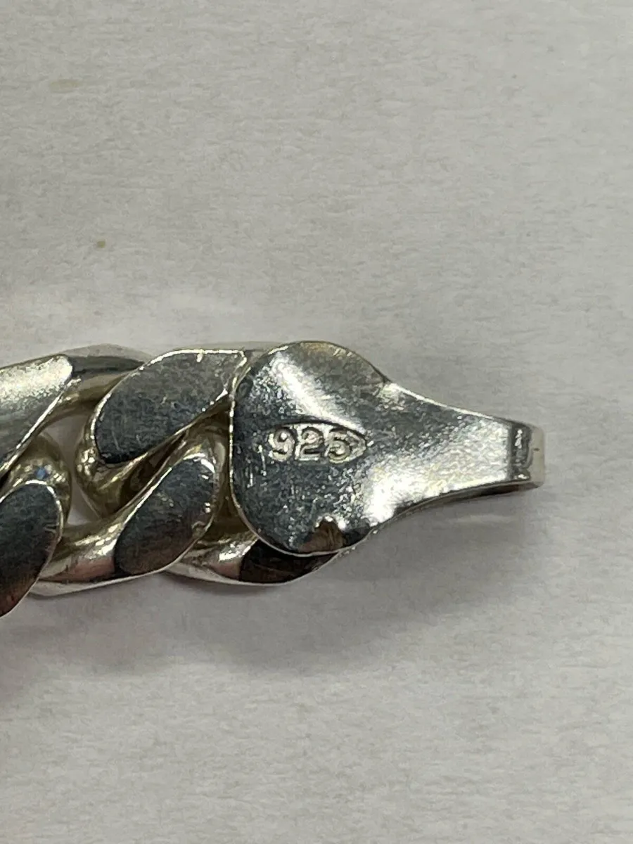 Mens 925 Silver Bracelet - Image 1