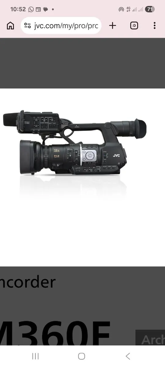 JVC JY-HM360E Pro Camcorder – Perfect for Weddings - Image 3