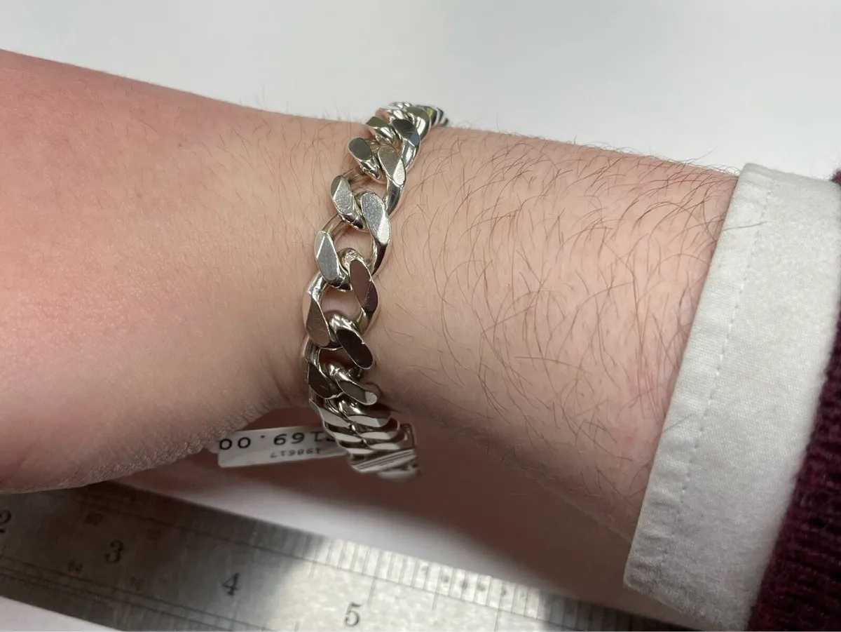 Mens silver 925 braclet - Image 4