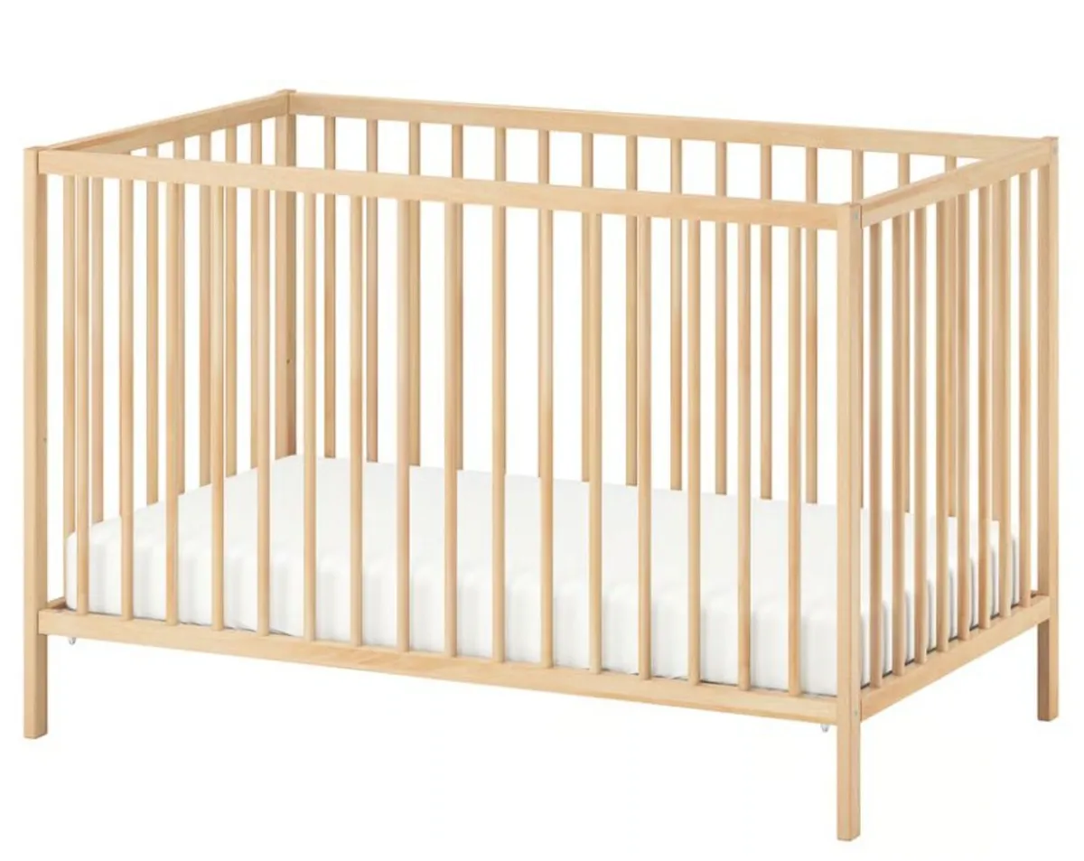 IKEA SNIGLAR Baby Cot + PELLEPLUTT Mattress - Image 3