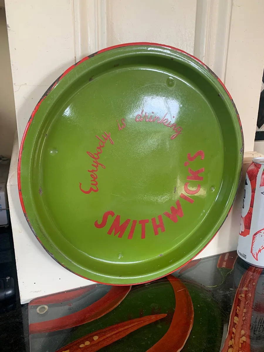Vintage enamel  smithwicks serving tray - Image 2