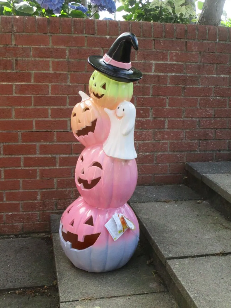 Extra Large Halloween Pumpkin Statue - Image 2