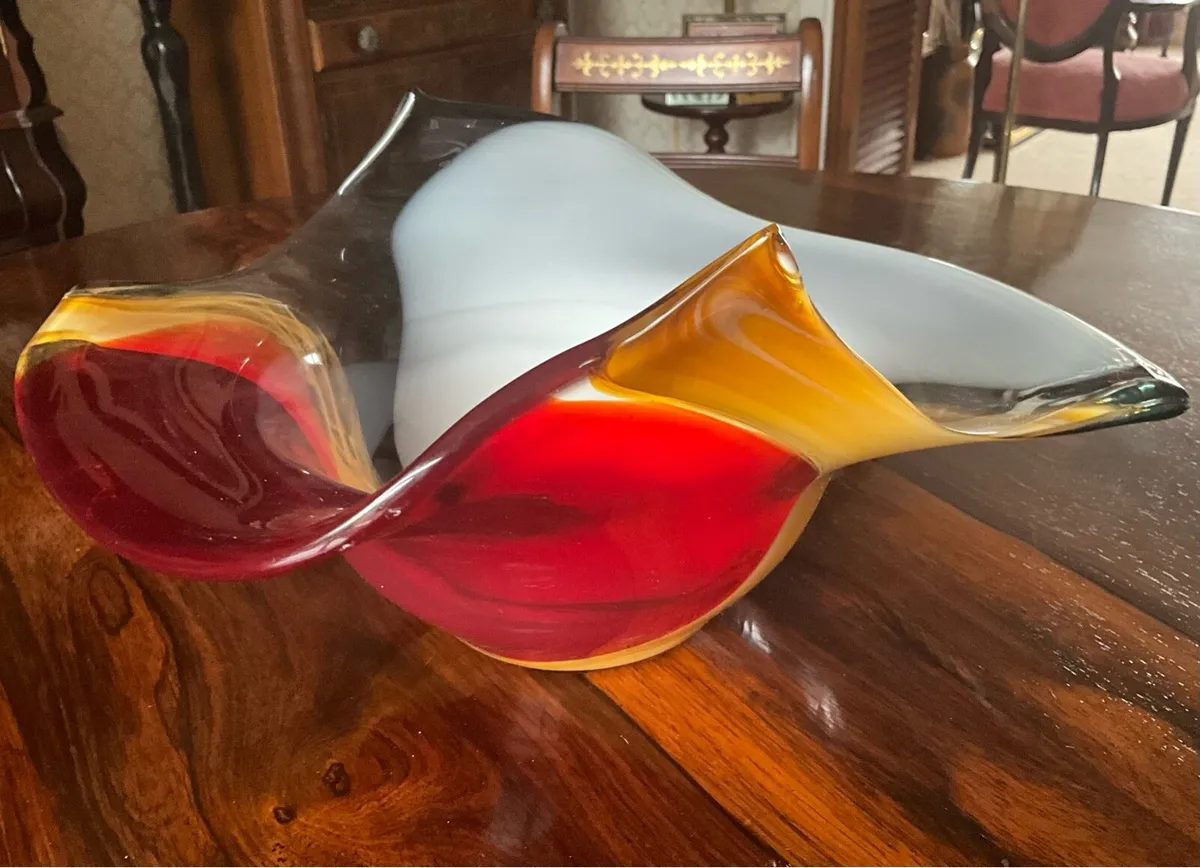 Mid-Century Studio Glass Bowl or Centrepiece - Image 1