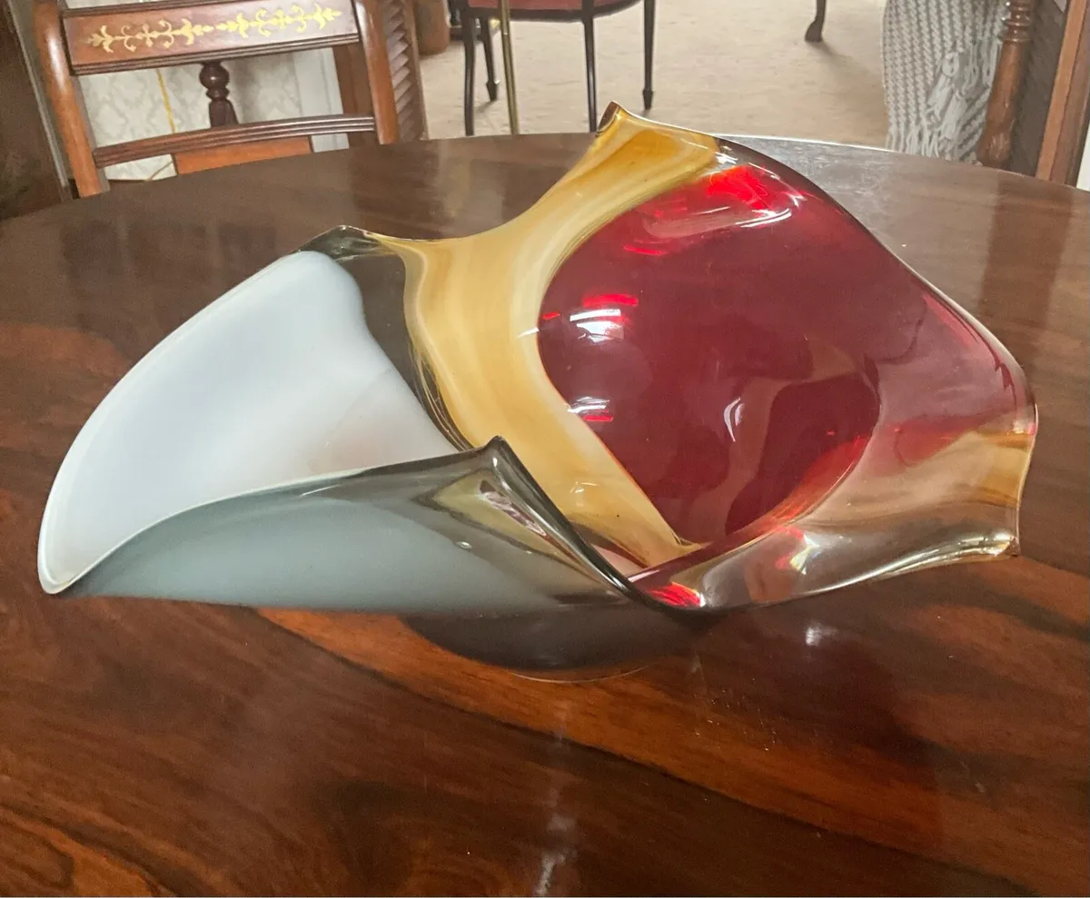 Mid-Century Studio Glass Bowl or Centrepiece - Image 2