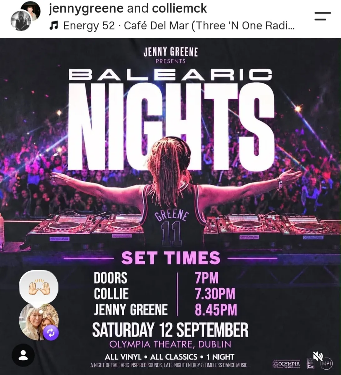 Jenny Greene Baleric Nights Dublin