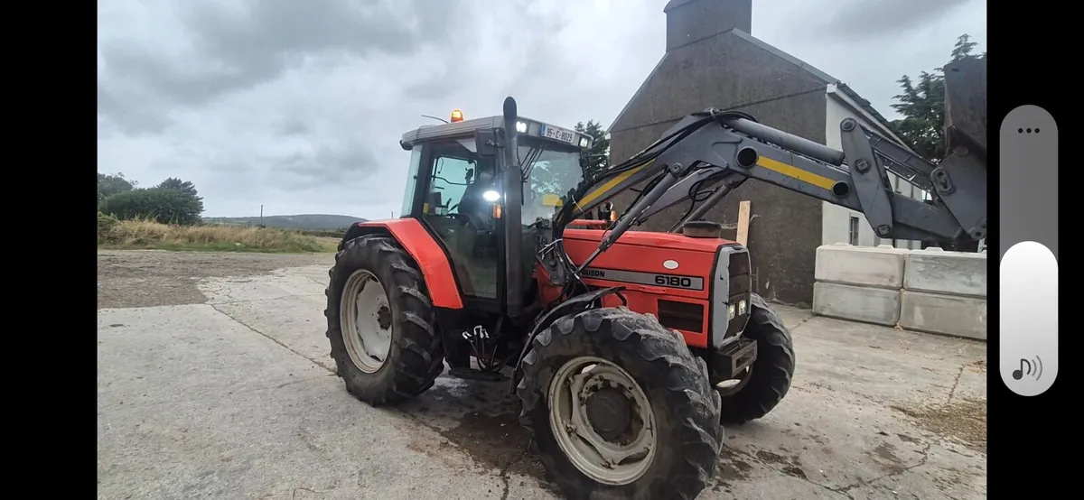 6180 Massey ferguson with loader - Image 1