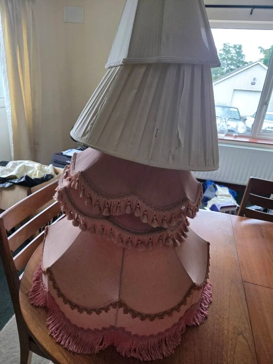 Selection of wire lampshades ideal for recovering