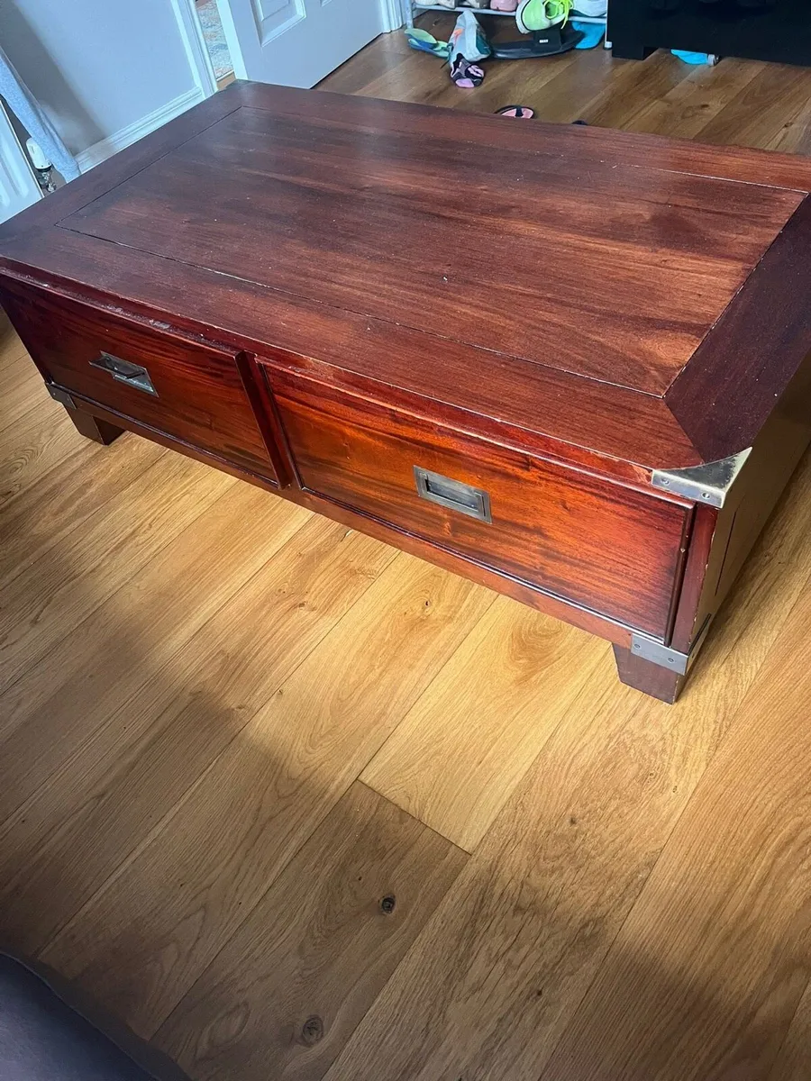 Coffee table & tall side unit - Image 2