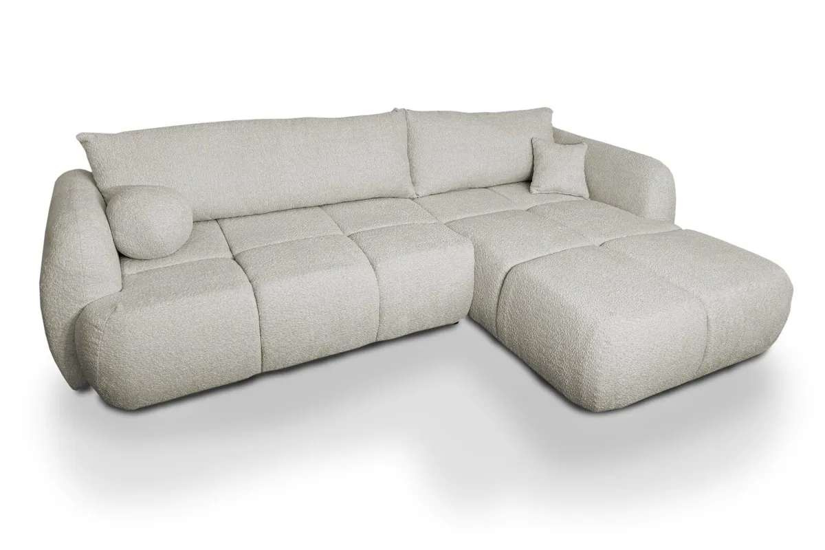 Modern Corner Sofa Bed with Storage - Many colours - Image 1