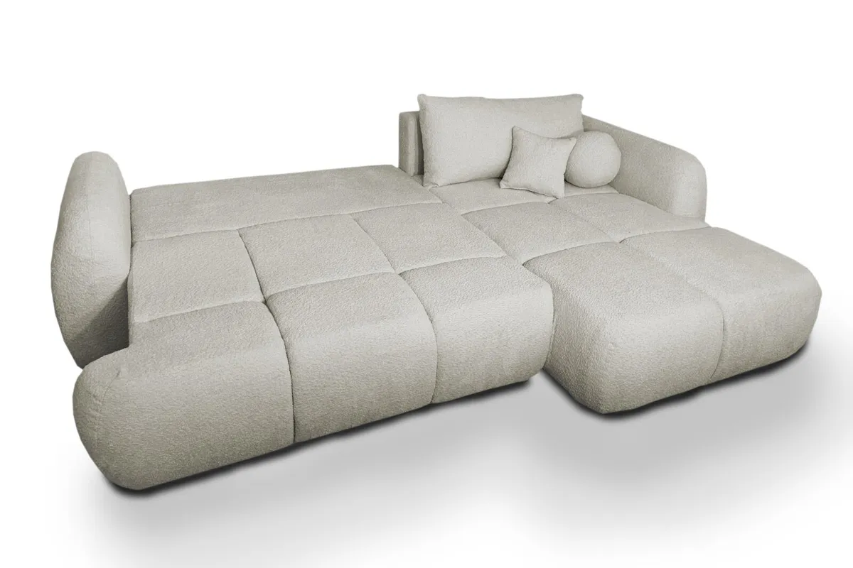 Modern Corner Sofa Bed with Storage - Many colours - Image 3
