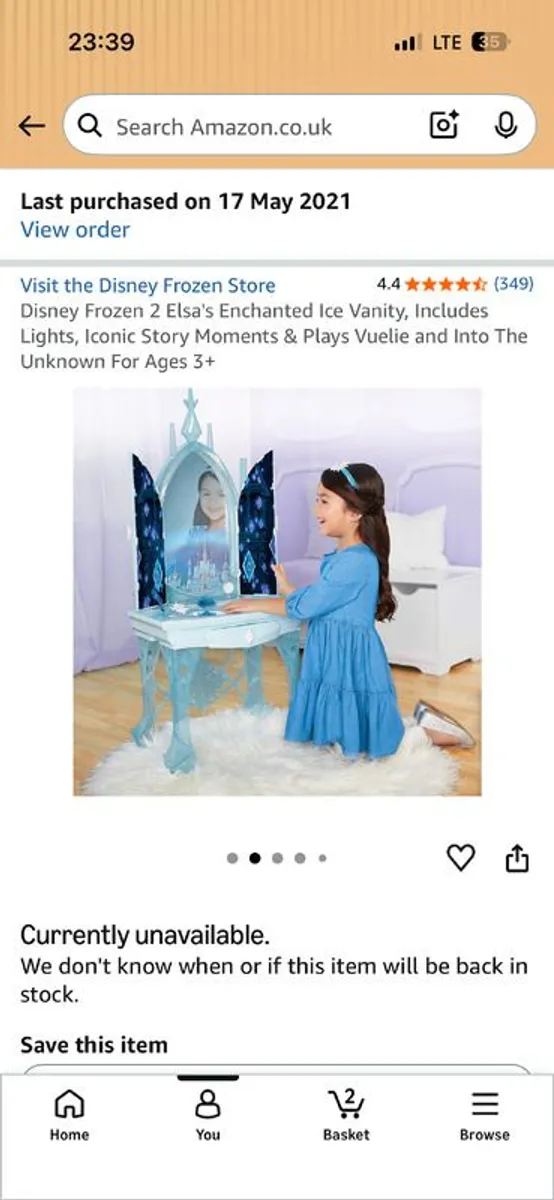 Frozen Vanity Table (NEW) - Image 2